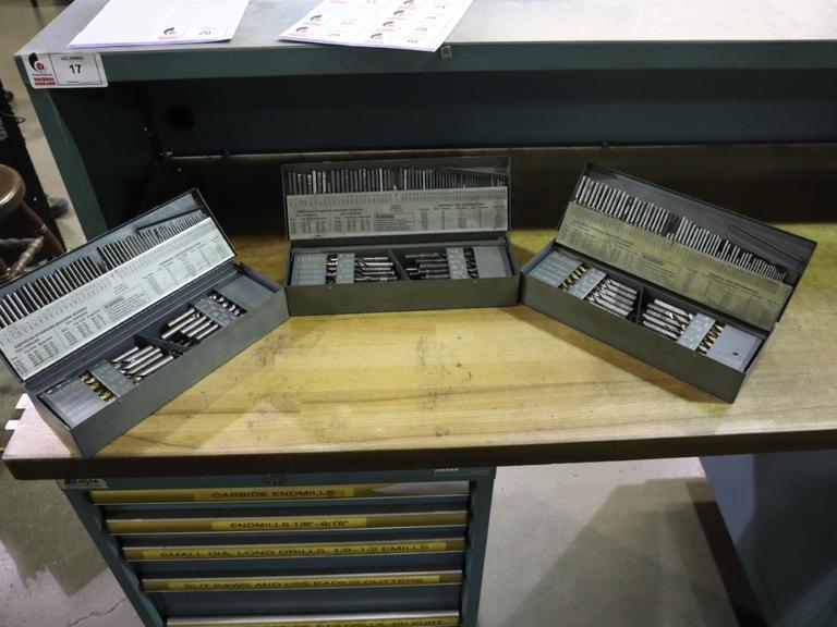 Huot Drill Indexes with Drills (3): Fractional, Letter and Decimal Drills- Auction Item