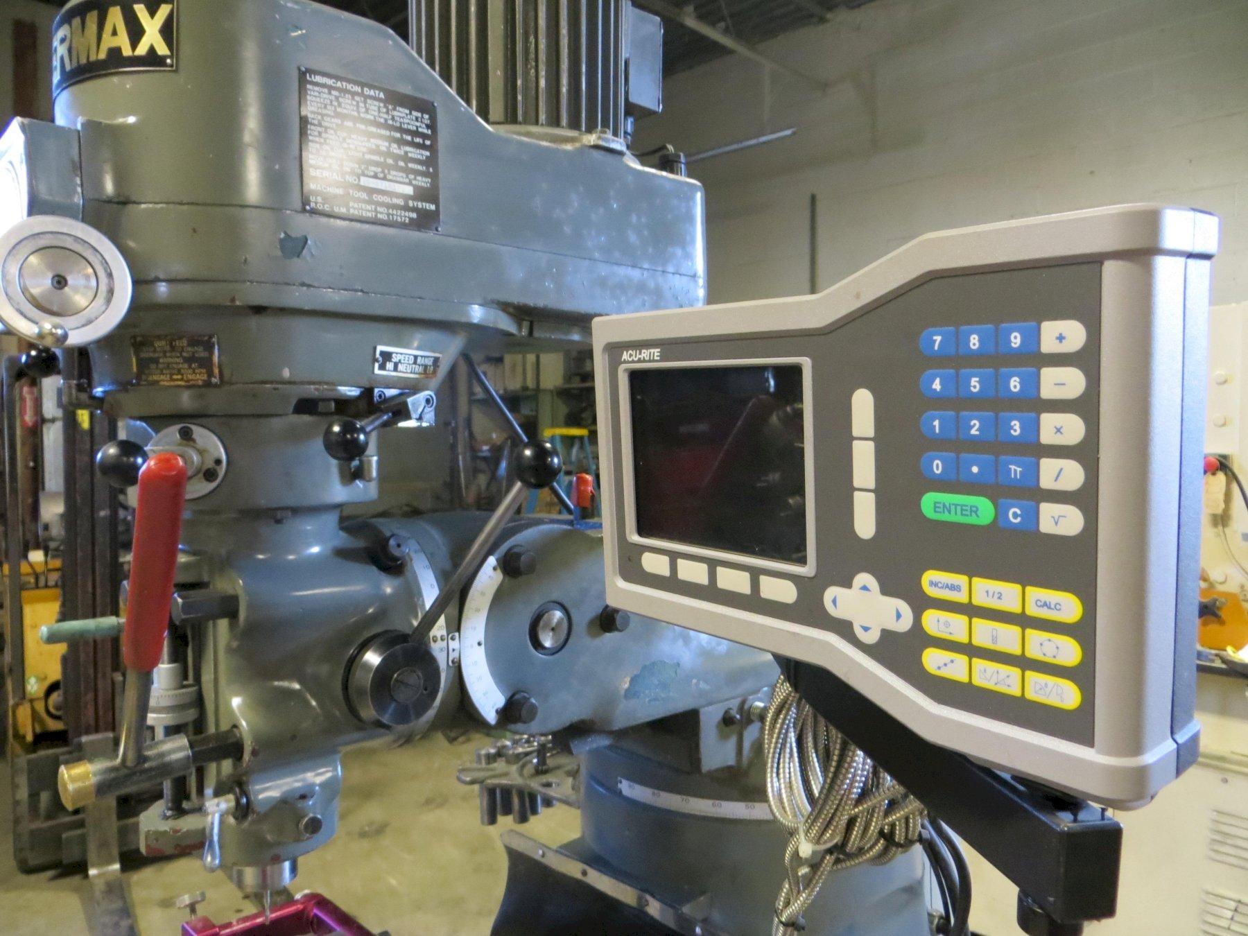 9" x 42" Supermax Vertical Milling Machine w/ Acu-Rite Digital Readout