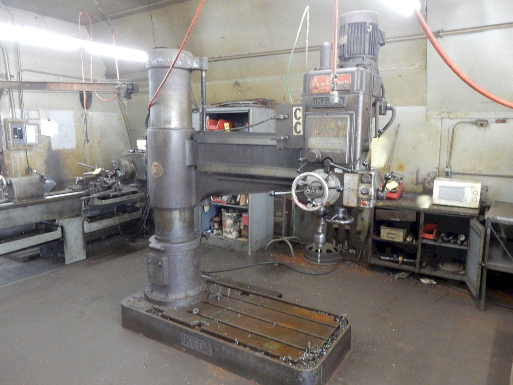 1 - PREOWNED IKEDA RADIAL ARM DRILL PRESS, MODEL #: RM-1975, S/N: 79399