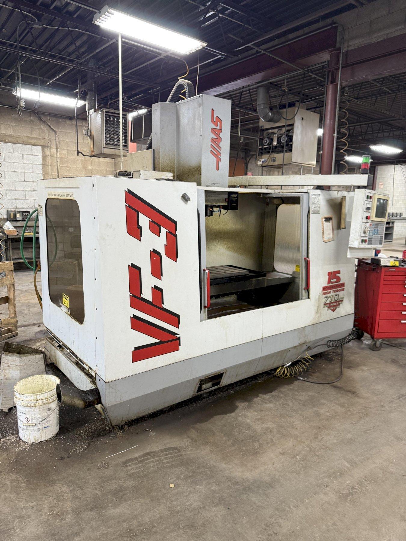 HAAS VF-3 CNC VERTICAL MACHINING CENTER W/ TOOLING. STOCK #1008225