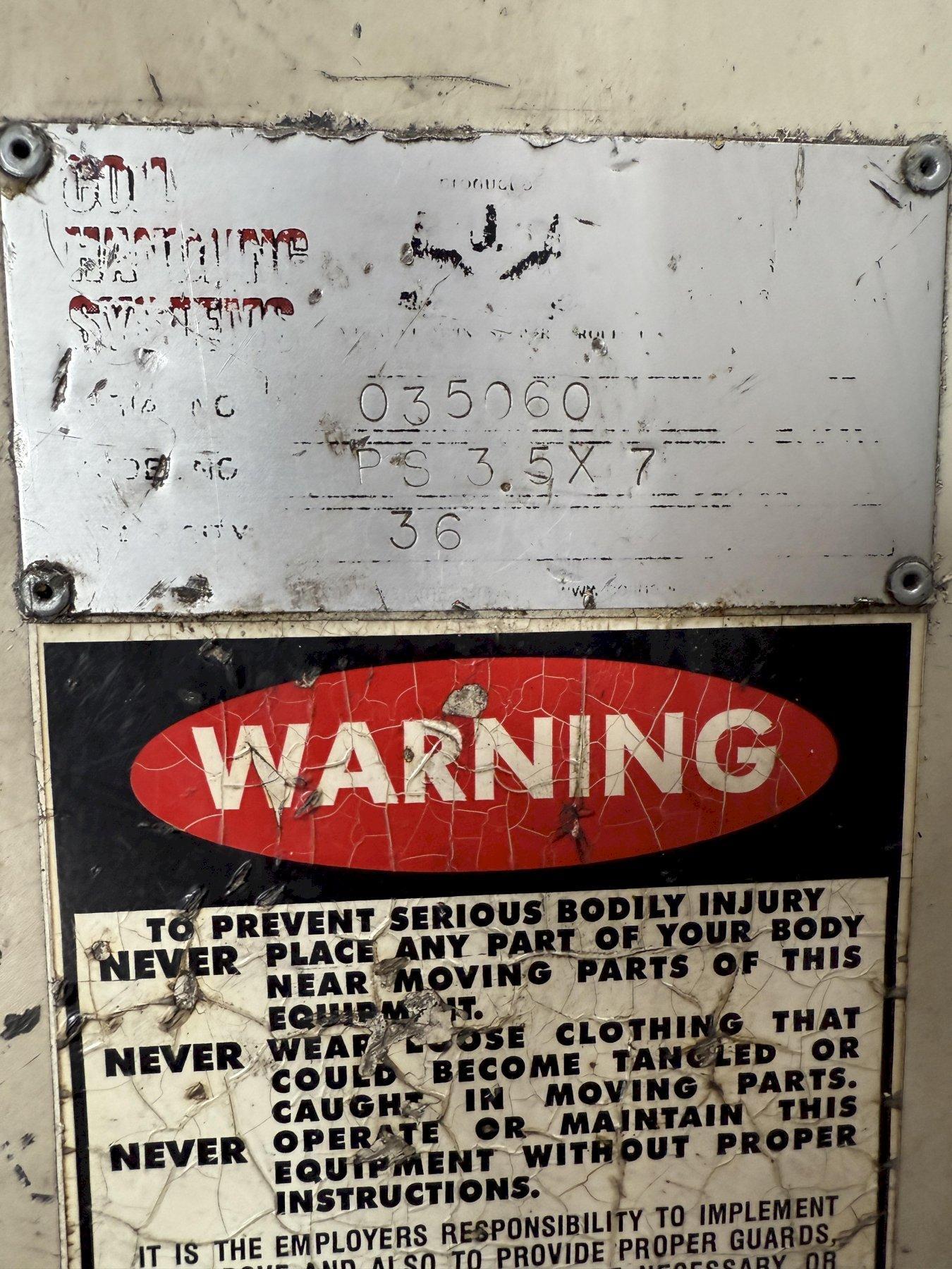 20,000 lbs. x 36" Capacity CHS Automation Coil Reel and Powered Straightener, Year 2005