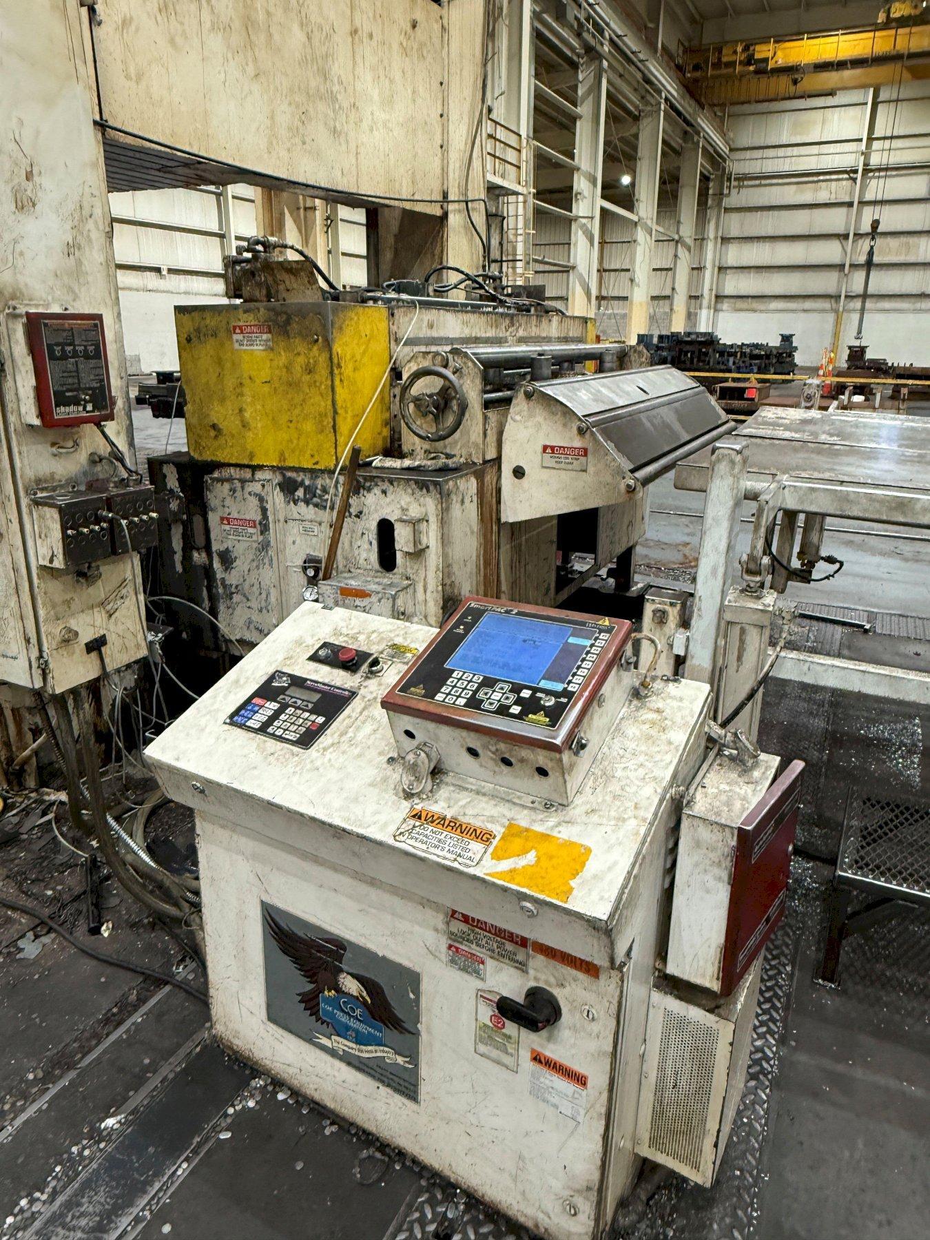 30,000 lbs. x 72 inch Coe Press Equipment "Conventional" Servo Coil Feed Line For Sale.  Can Be Seen Under Power!