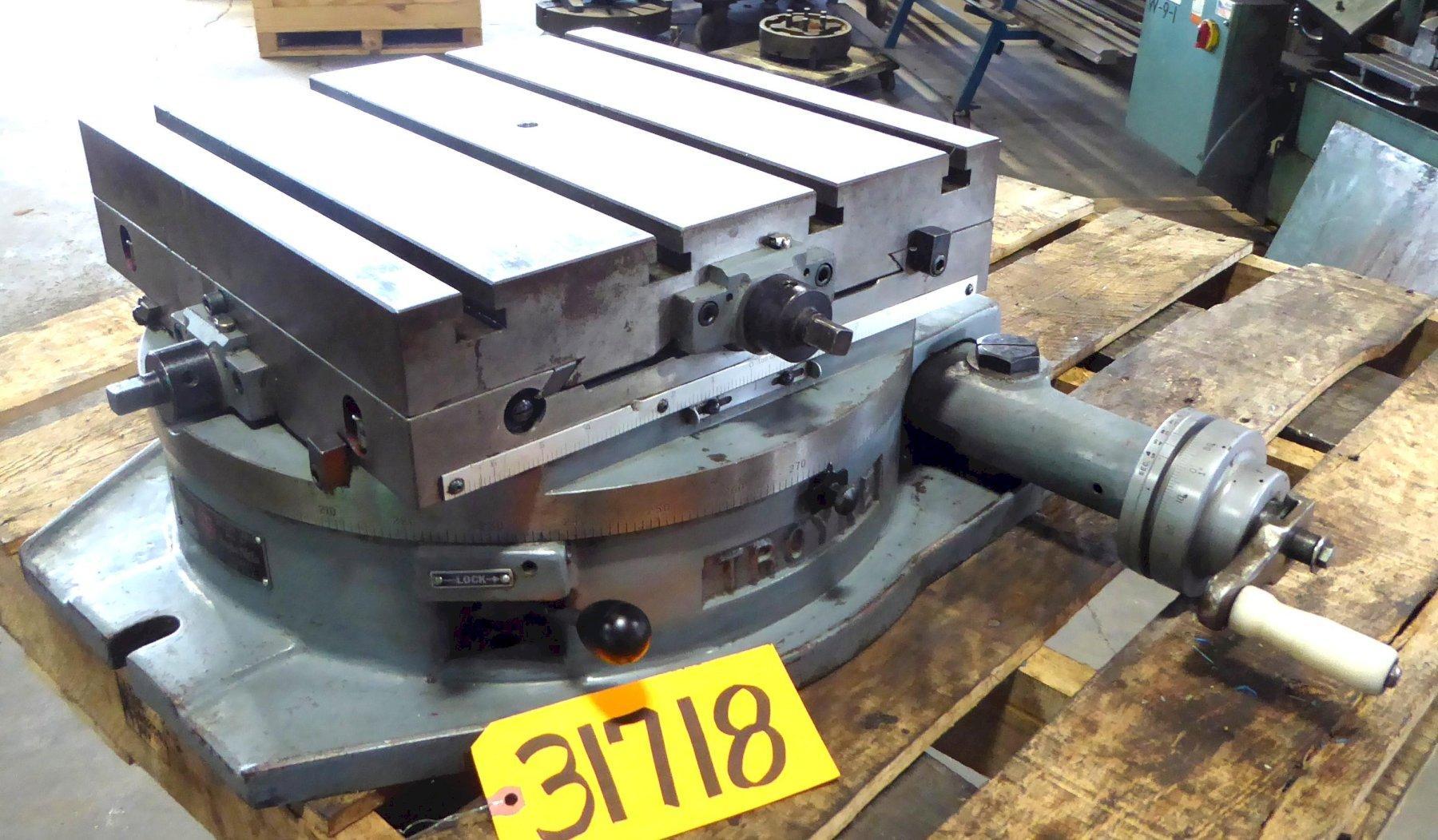 Troyke Cross Slide Rotary Table DMT-19, 15″ x 15″ Work Surface