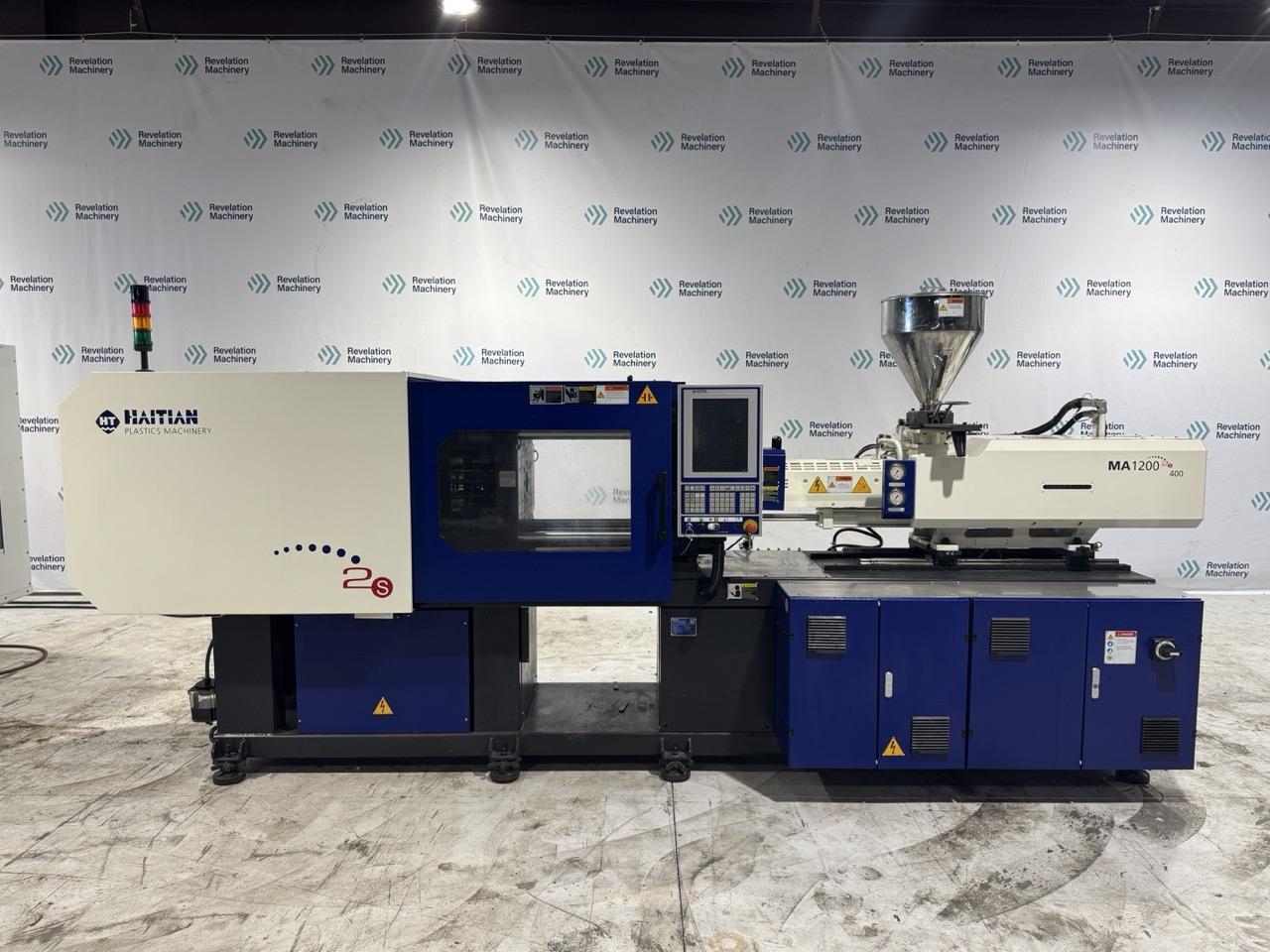 Haitian MA II S 1200/400 Injection Molding Machine, 2020 – 135 Ton Servo Hydraulic Press – Energy Efficient Plastic Molder