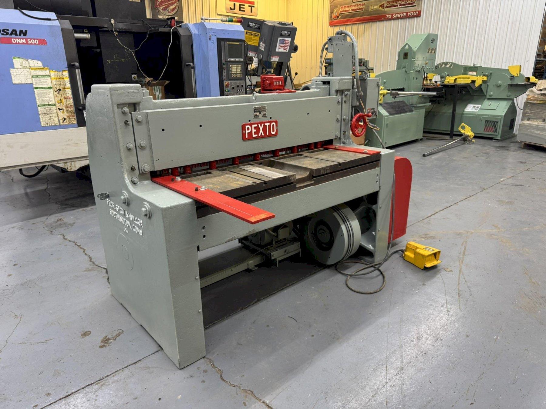 1 - PREOWNED PEXTO SHEAR, MODEL #: 10-U-4, S/N: 596536
