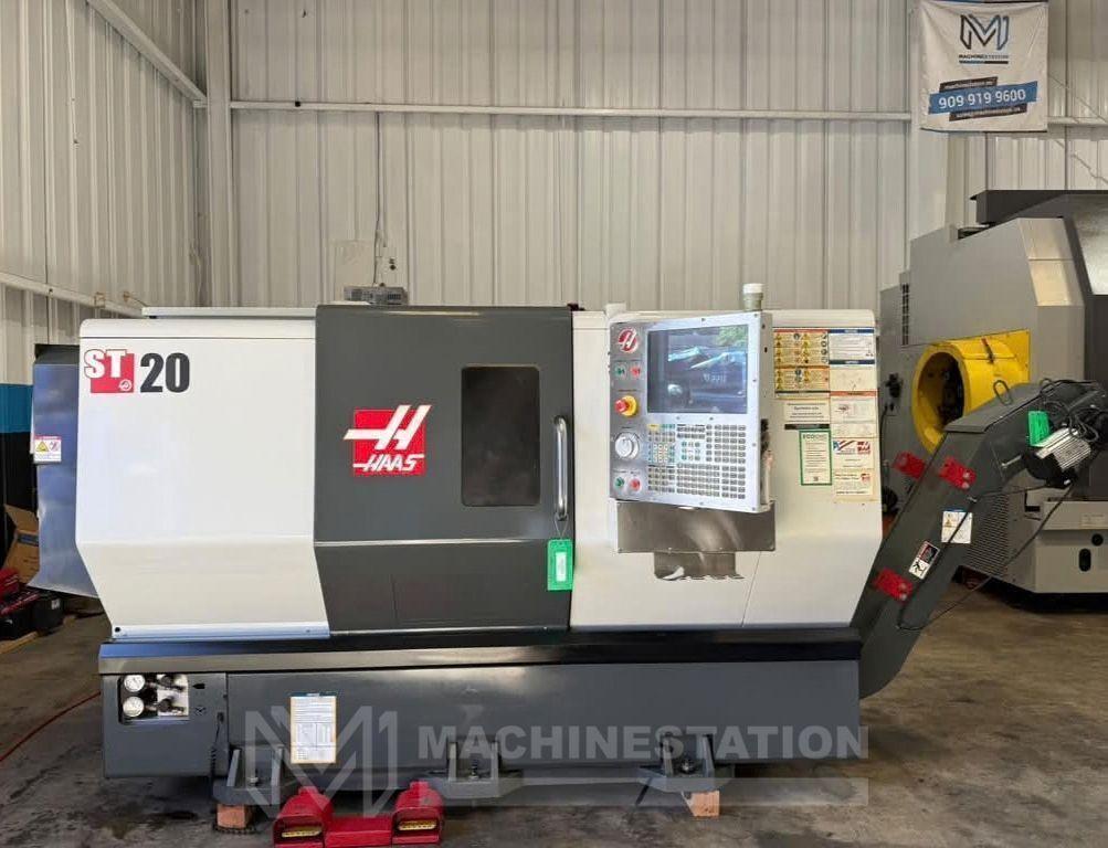 Haas ST-20 CNC Turning Center – 8″ Chuck, Tailstock Lathe