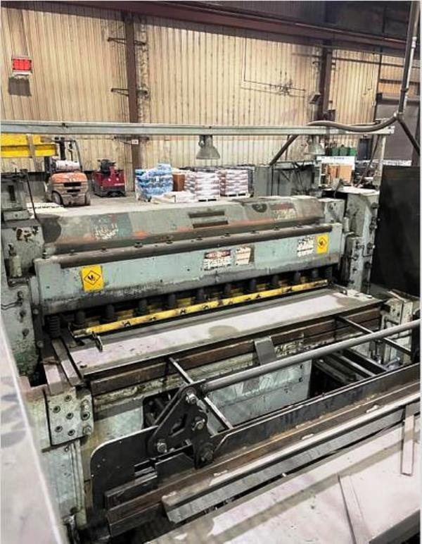 1/2" X 6' WYSONG MODEL 650 MECHANICAL SHEAR