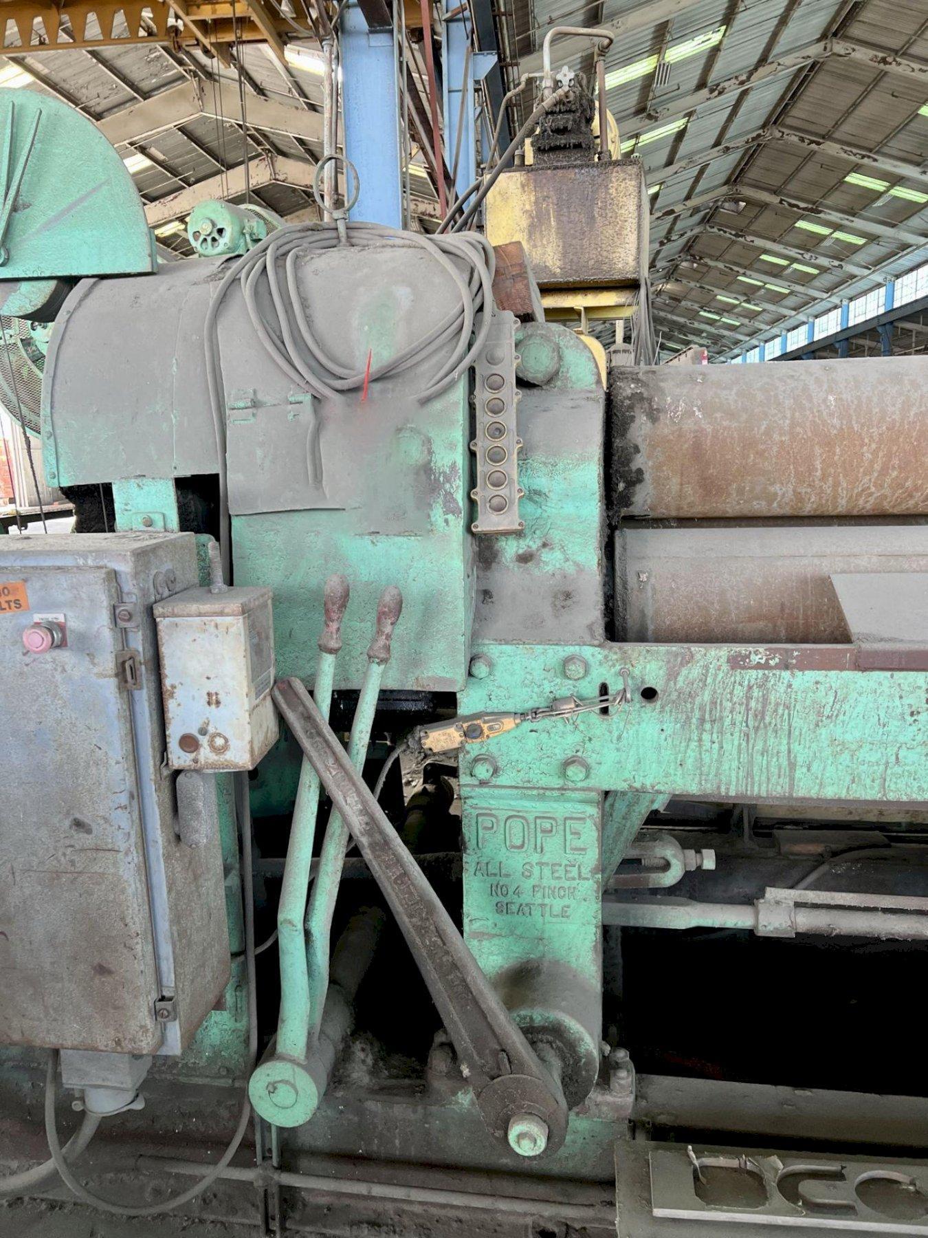10' x 1" POPE MODEL PR-101000-4 MECHANICAL PLATE ROLL