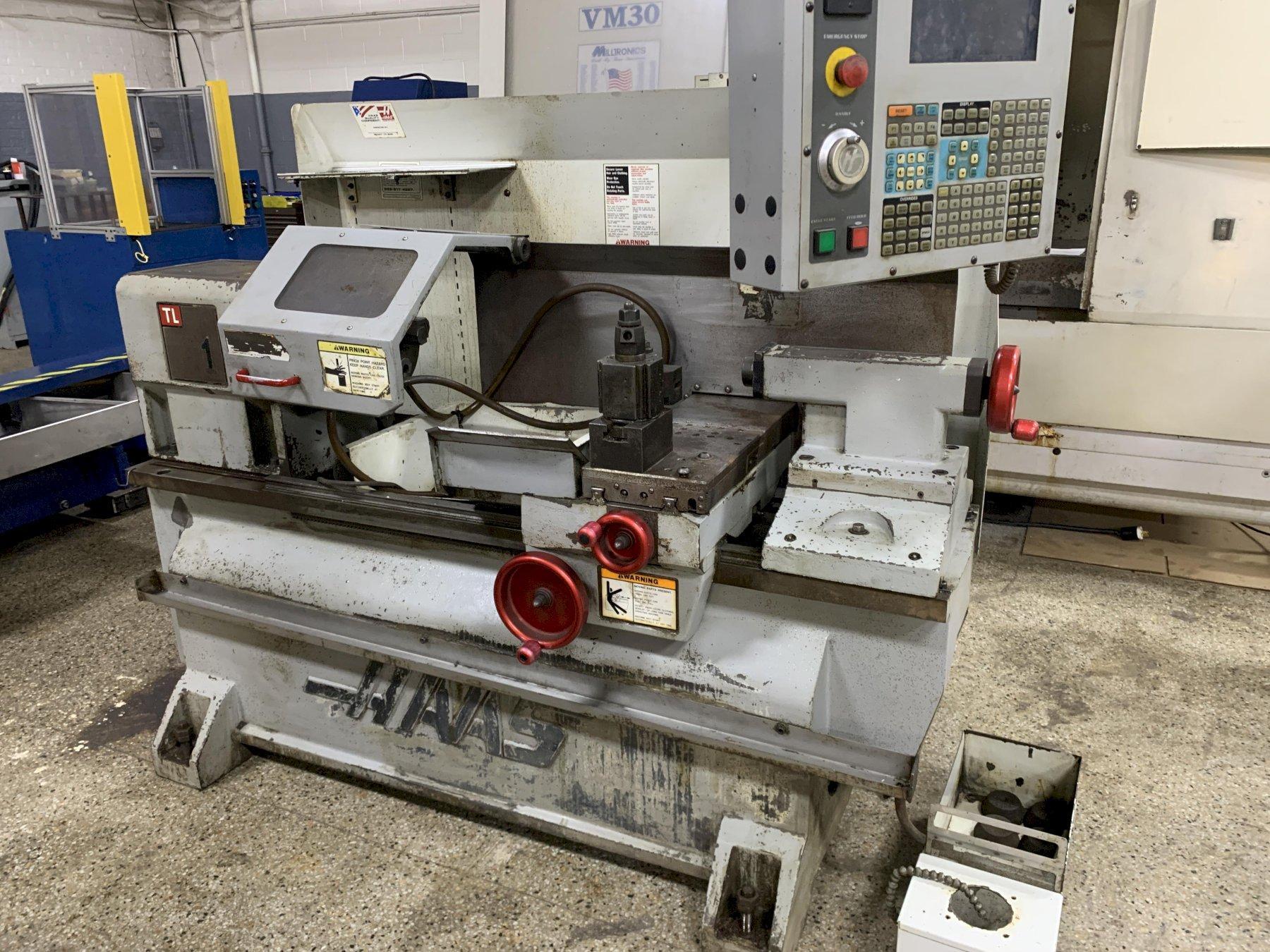 HAAS Model TL-1 CNC Flat Bed Lathe, S/N 70319, New 2005.