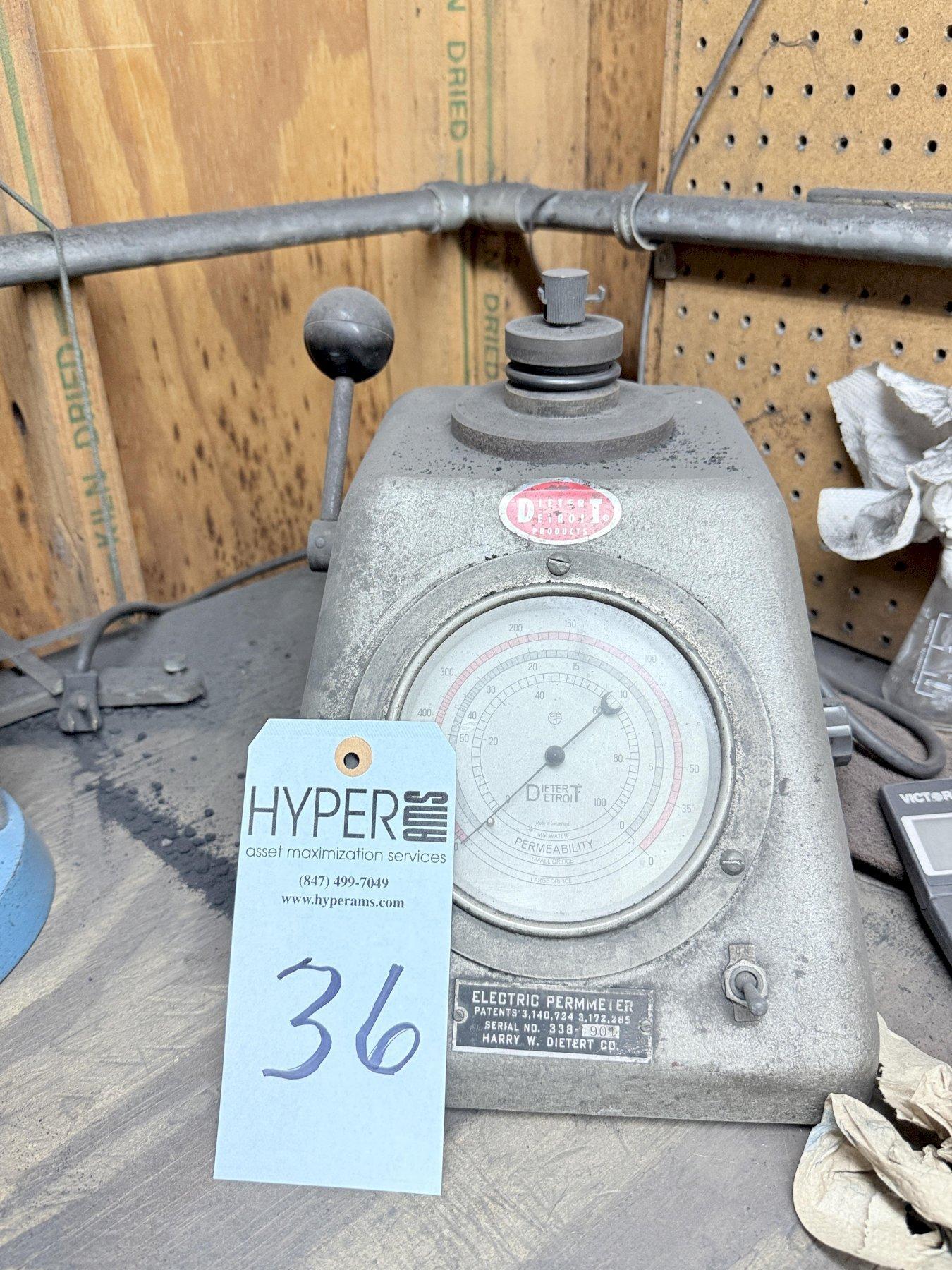 Dietert model 338 electric permmeter s/n 901