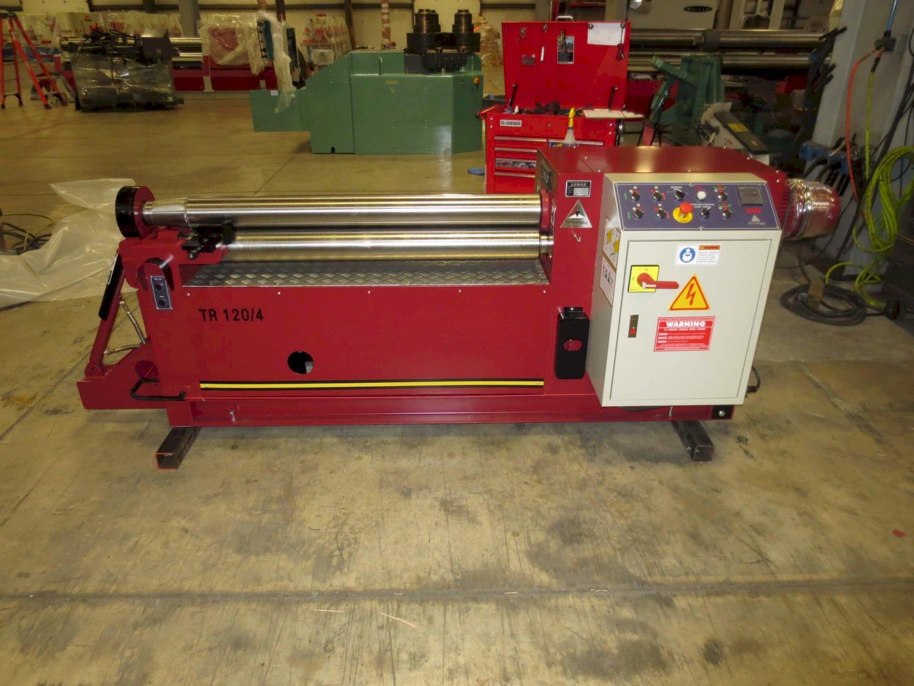 (1) NEW LEMAS HYDRAULIC 3-ROLL INITIAL-PINCH PLATE BENDING ROLL, MODEL #: TR 120/4