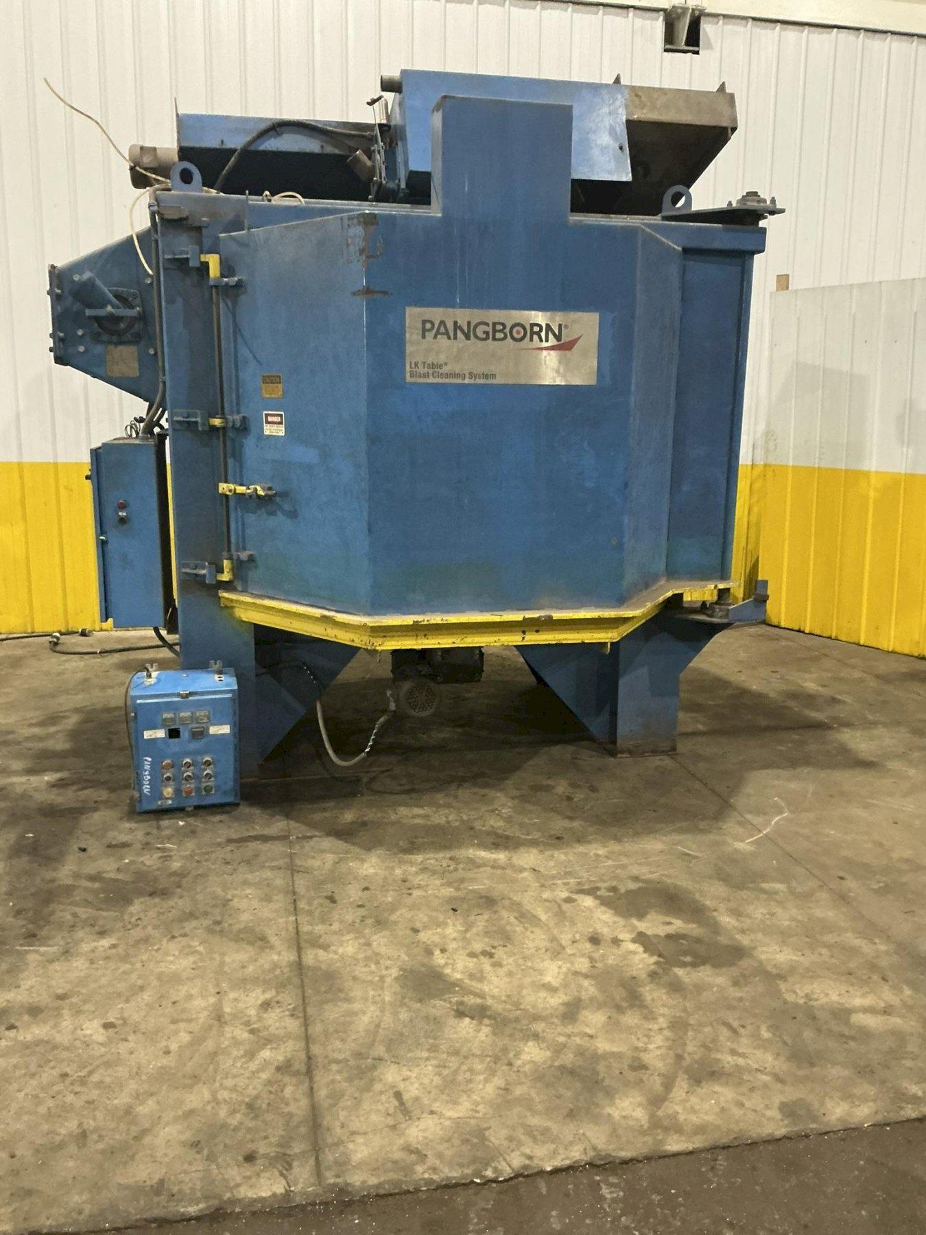 72” TABLE PANGBORN MODEL 6LK-7 ROTOBLAST SHOT BLAST MACHINE: YOBRO #25134