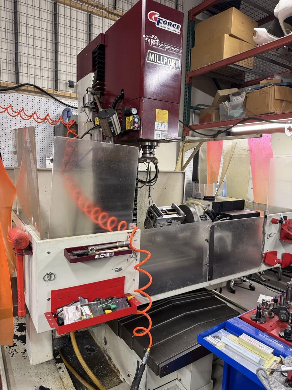 Millport Red Rhino CNC Knee Mill, 2006 – Troyke 5-Axis Rotary, Centroid M400 CNC Controller