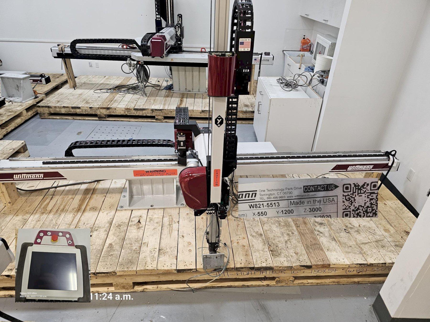 Wittman Used W821 Servo Robot, 80-300 ton, yr. 2020