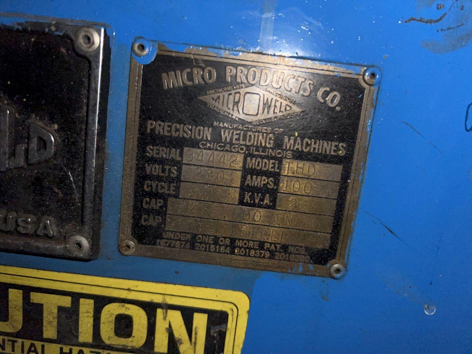 MICROWELD #THD BUTT WELDER