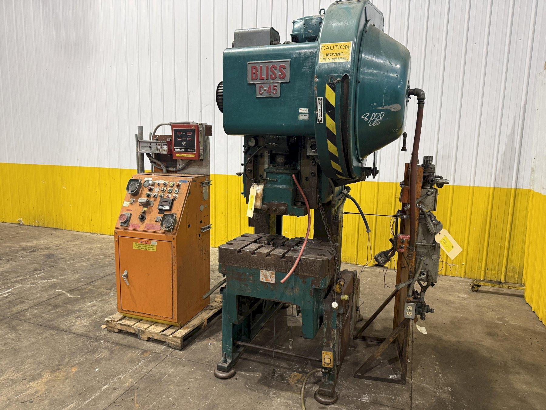 45 TON BLISS MODEL #C-45 MECHANICAL OBI  PRESS 2" STROKE: YOBRO #26133
