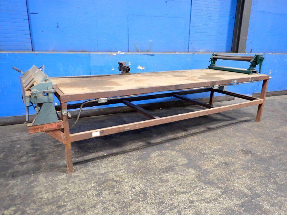 TENNSMITH / ROPER WHITNEY COMPANY 36" / 22 GAUGE MANUAL SLIP ROLL / BENDING BRAKE UNIT  -  SR36 / U422