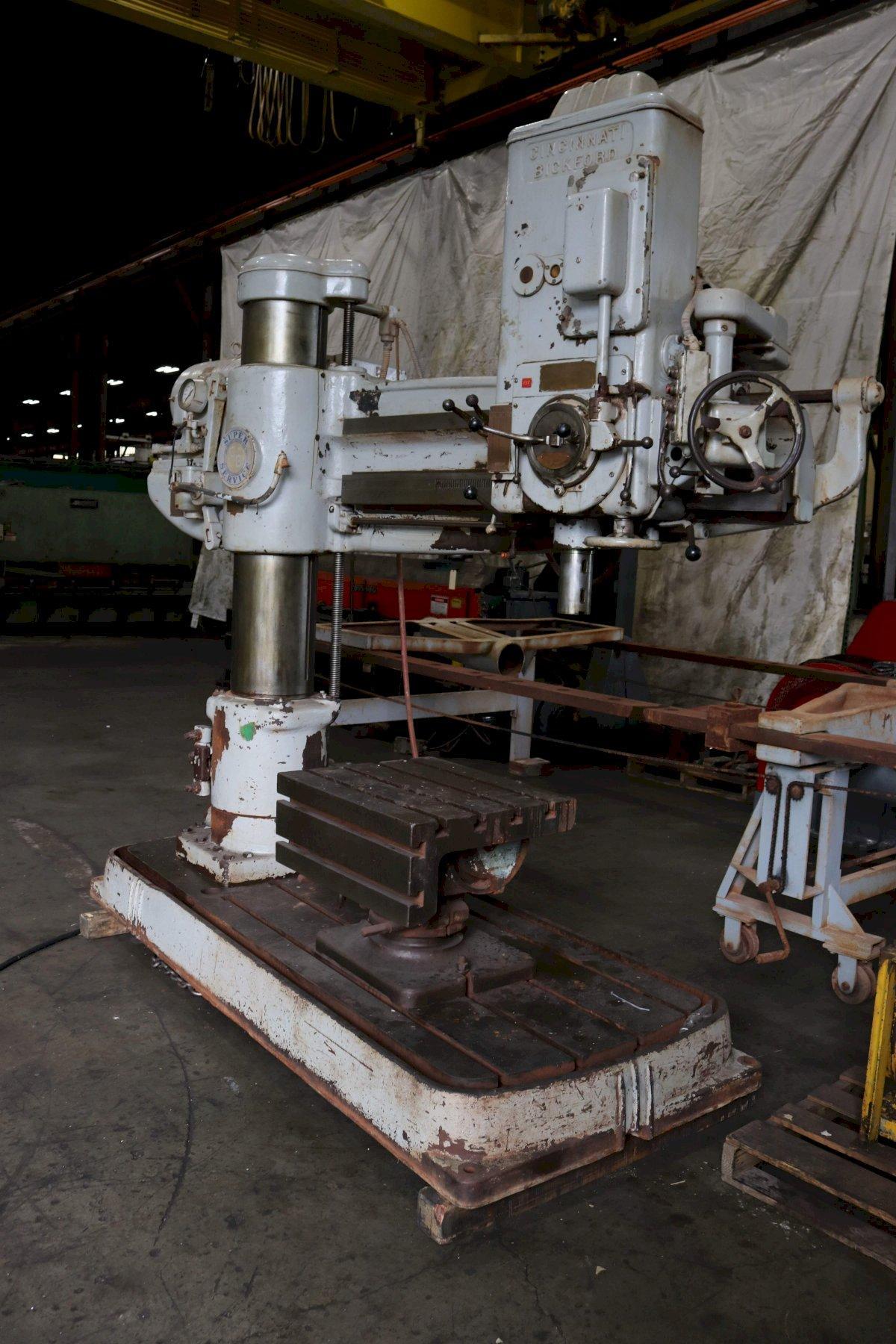4' X 13" CINCINNATI BICKFORD RADIAL DRILL: STOCK #72033