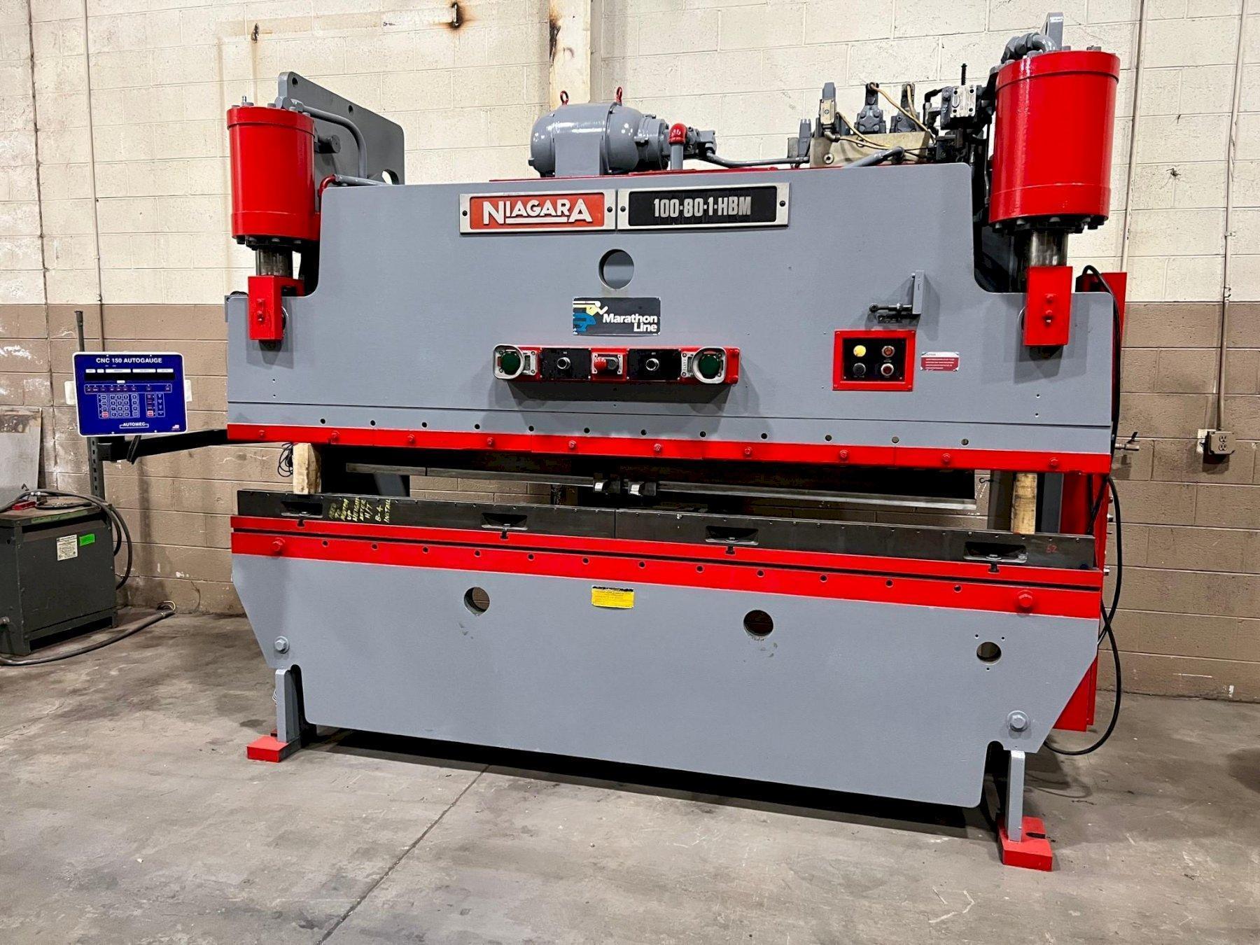 USED NIAGARA 10' X 100 TON 2-AXIS CNC PRESS BRAKE Stock# 10966, Year: 1984