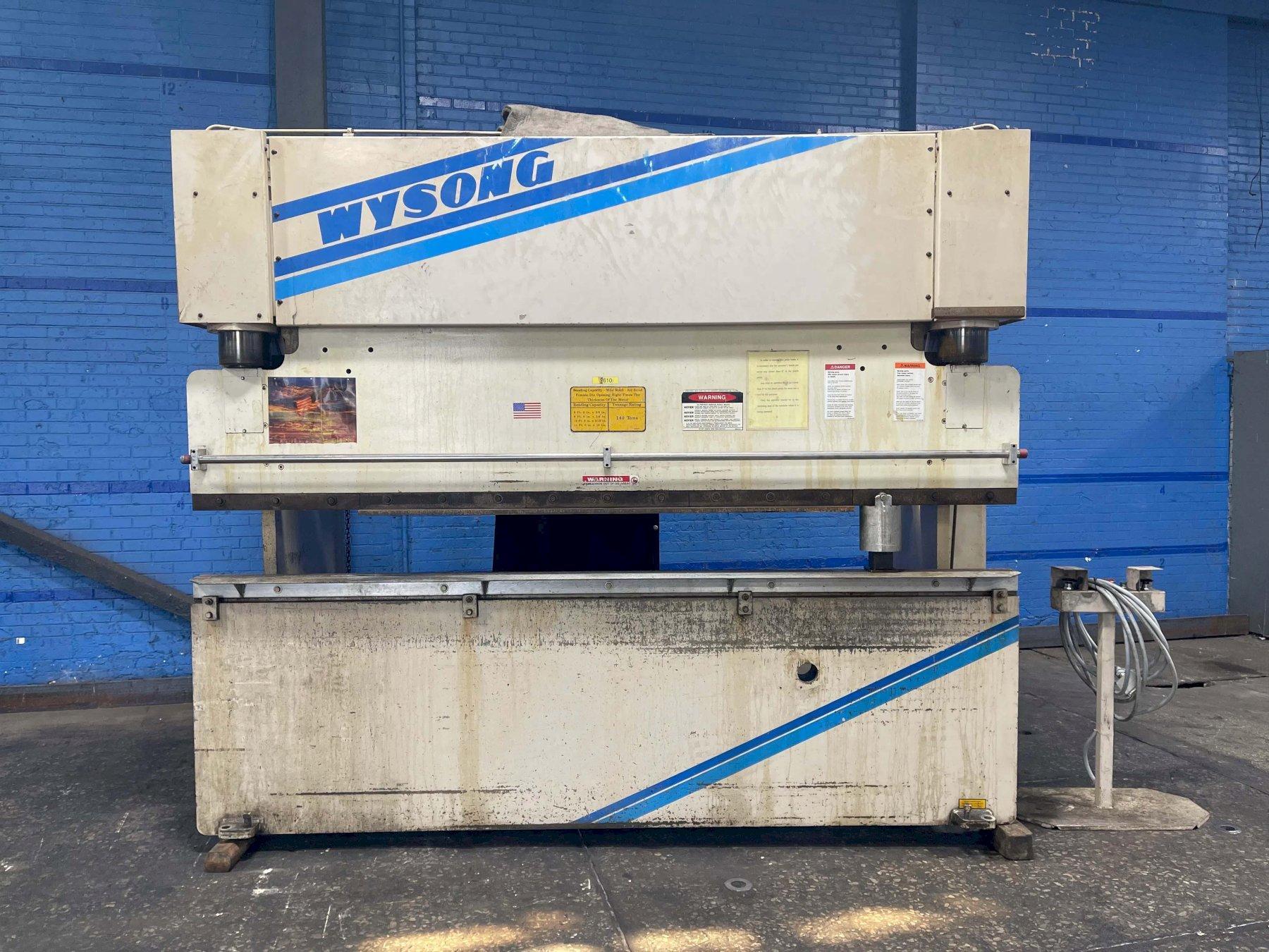 140 TON X 10' WYSONG MODEL MTH140-120 HYDRAULIC BRAKE: STOCK #78403