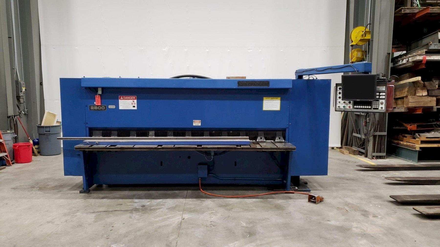 1/4' X 10' CINCINNATI MODEL 2500HS X 10 HYDRAULIC SHEAR