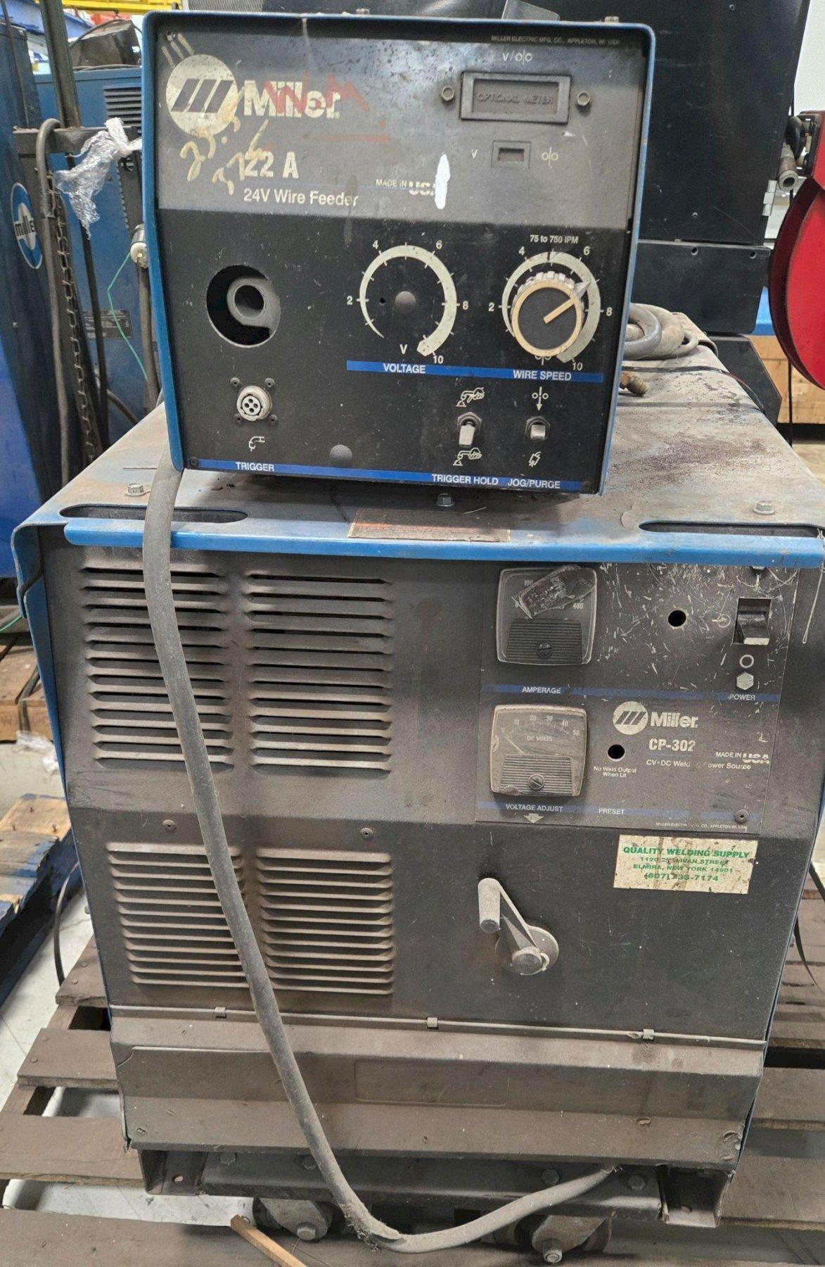 MILER CP-302 WELDER AND 22A 24V WIRE FEEDER