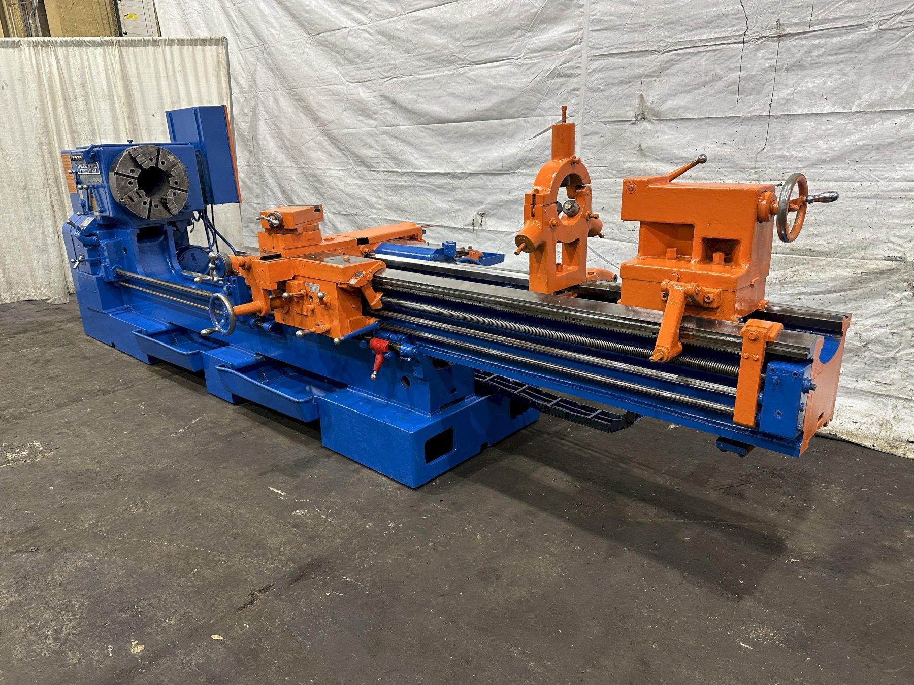 26" X 96"/ 52"X 156"  LEBLOND SLIDING BED HOLLOW SPINDLE ENGINE LATHE: STOCK #76334