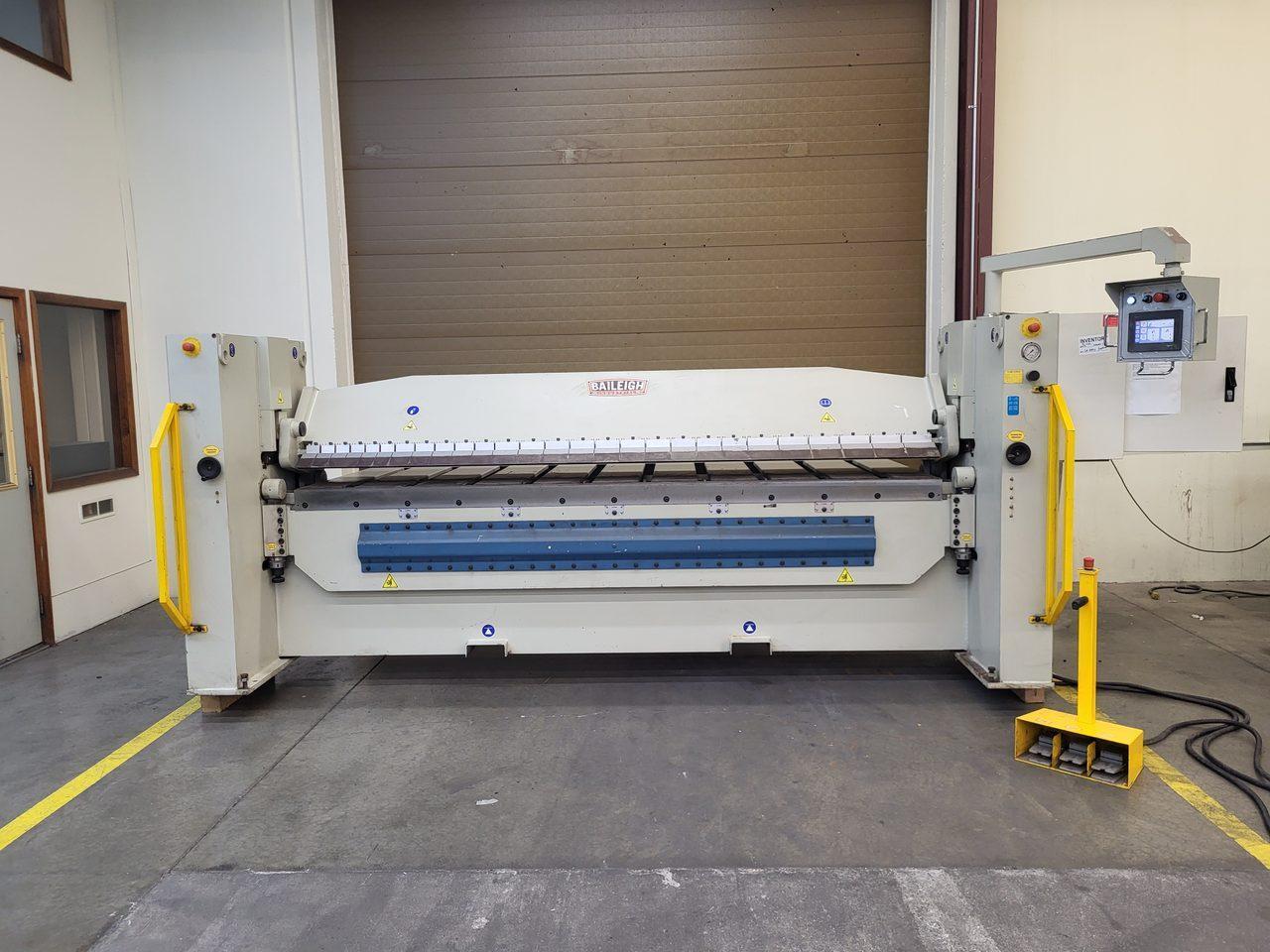Baileigh BB-12010H-NC Folding Machine, 2023 – 120″ x 10G CNC Controlled Hydraulic Box and Pan Brake