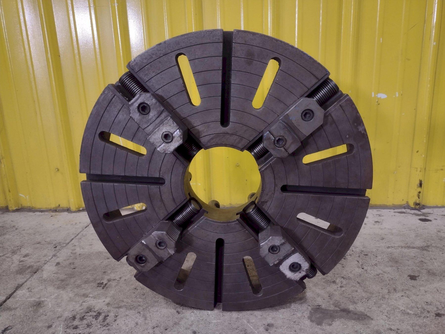 20" 4 JAW LATHE CHUCK WITH 5" HOLE & D MOUNT BACK: YOBRO #25550