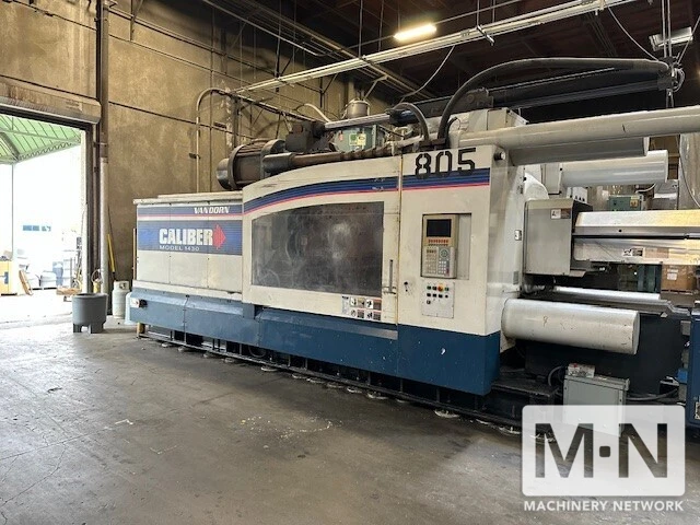1430 TON 363 OZ VAN DORN MODEL 1430CC17000 INJECTION MOLDING MACHINE MFG 2002