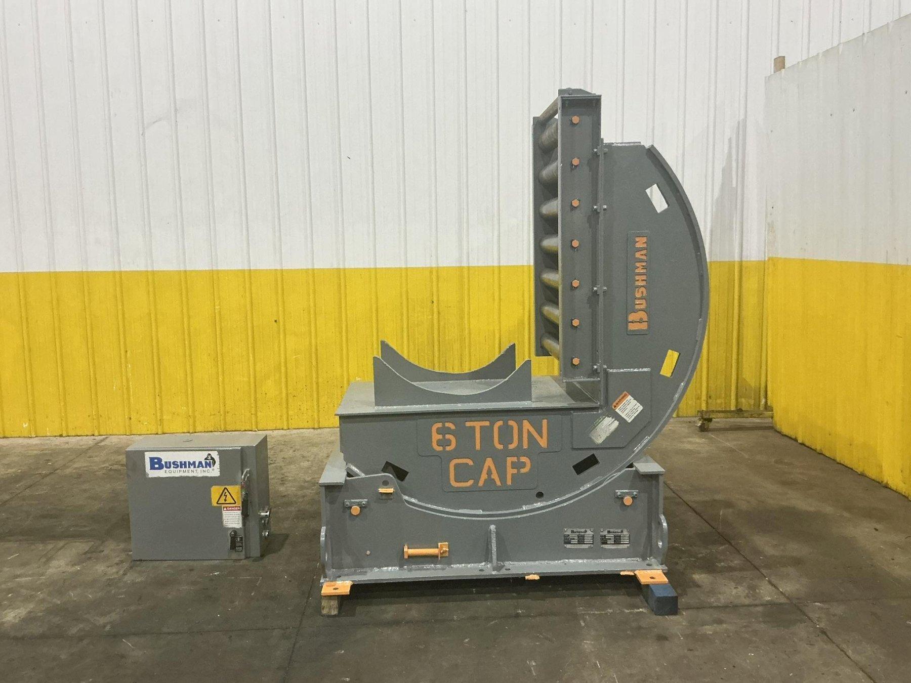 12,000 LB BUSHMAN MODEL #9604 MECHANICAL COIL FLIPPER UPENDER: YOBRO #26213