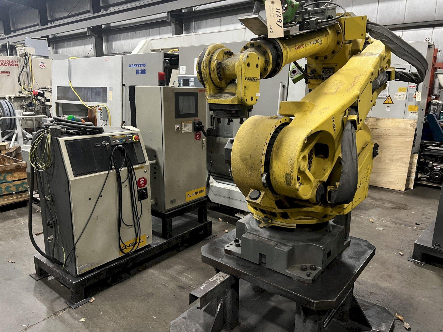 6 AXIS FANUC R2000iA-165F INDUSTRIAL ROBOT ARM, R-J3IB CONTROLLER, 2005