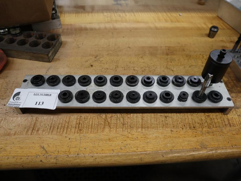 Command XTC1 Bilz Style Tap Collets on Divider Racks- Auction Item