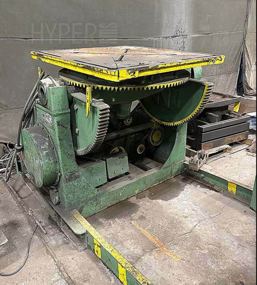 16,000 LBS X 40" X 40" RANSOME SIZE 4 TILTING ROTARY WELDING POSITIONER: YOBRO #25142