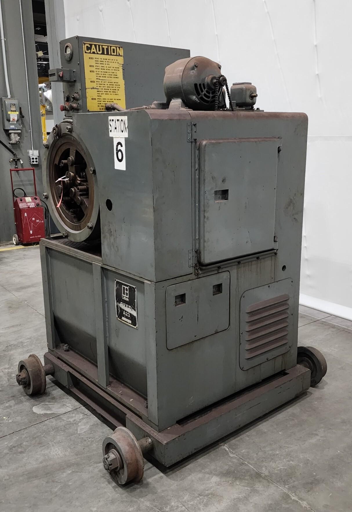 REED A23 THREE DIE CYLINDRICAL THREAD ROLLING MACHINE