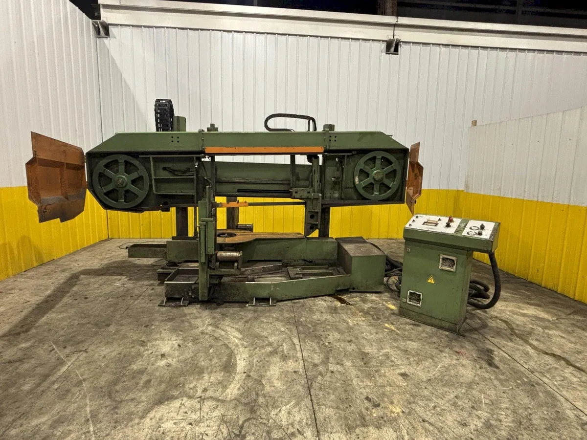 43" X 17" PEDDINGHAUS MODEL #1100 DG TWIN COLUMN & MITRE HORIZONTAL STRUCTURAL SAW