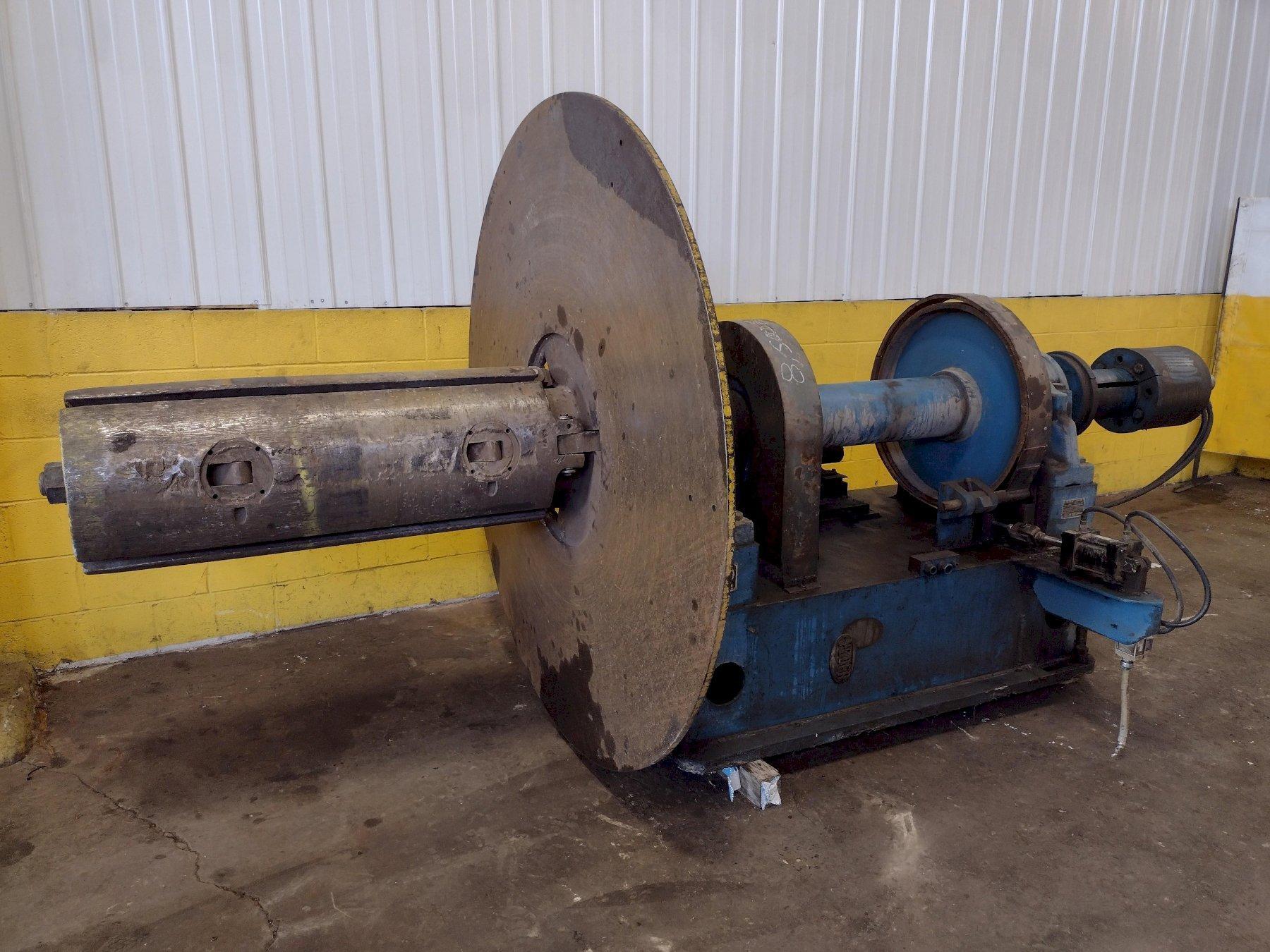 30,000 LBS X 48" YODER PULL OFF UNCOILER / COIL REEL: STOCK #16920