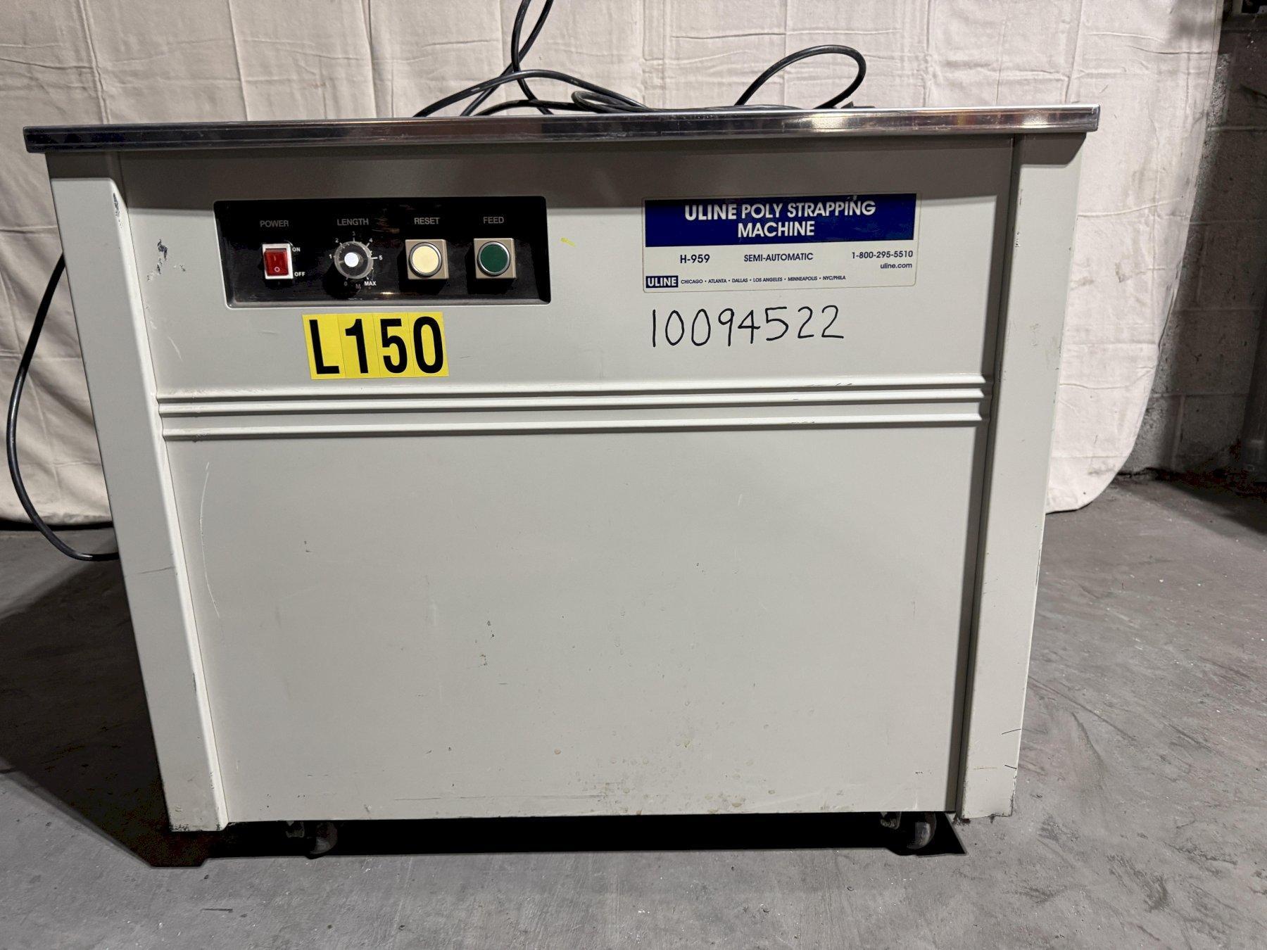 Uline Semi Automatic Polypropylene Strapping Machine H-959