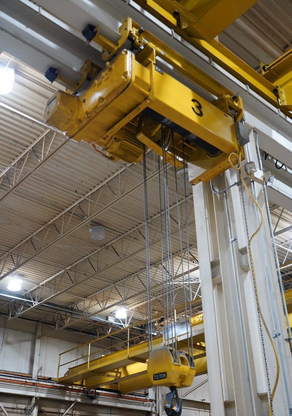 7.5 TON (15,000 LBS) R & M SPACEMASTER HEAVY DUTY ELECTRIC CABLE HOIST: YOBRO #25423