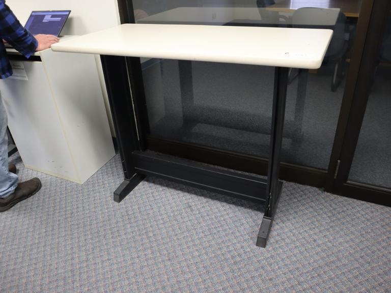Standing Height Office Desk with Laminate Top- Auction Item