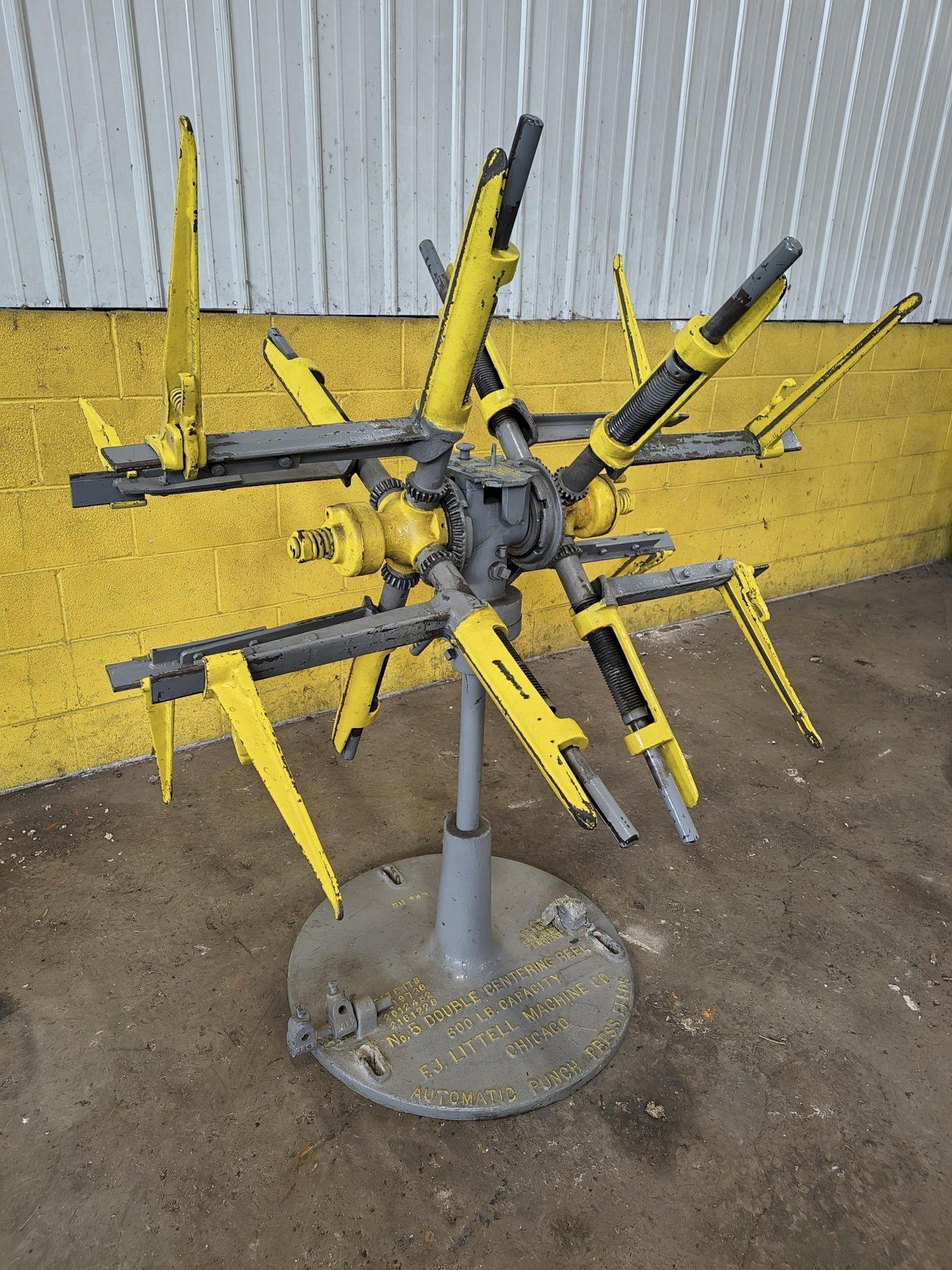 600 LB X LITTELL MODEL #5 DOUBLE END PULL OFF COIL REEL UNCOILER : YOBRO 26313