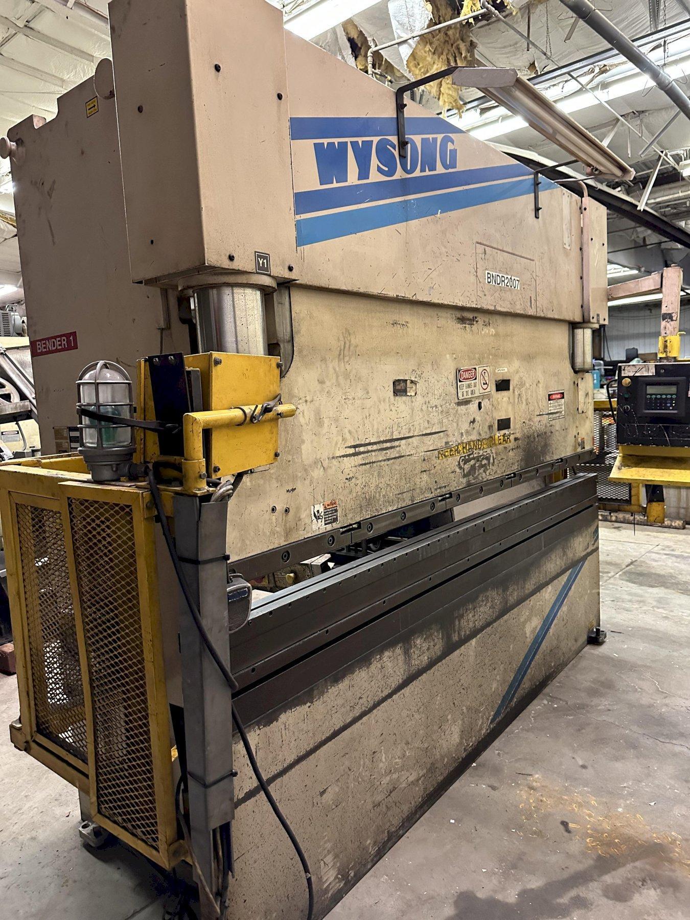 1 - PREOWNED WYSONG PRESS BRAKE, MODEL #: XCL100-120, S/N: XL8-100