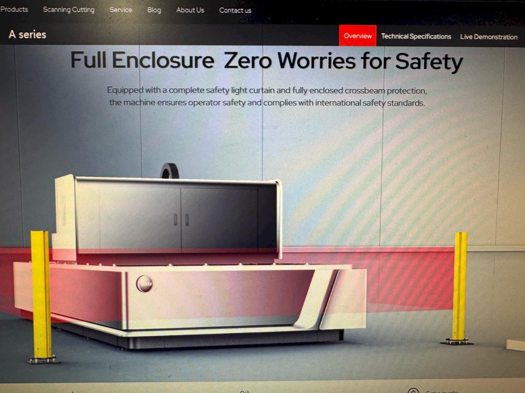 1 - NEW 6KW BODOR FIBER LASER CUTTING MACHINE, MODEL #: A4P