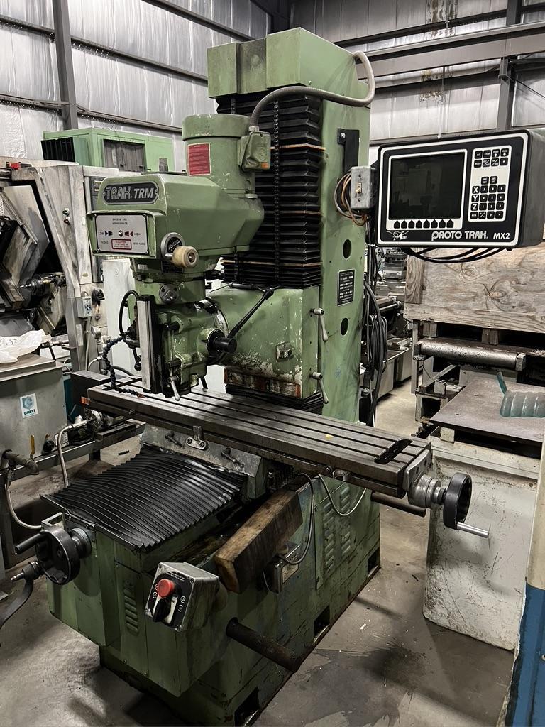 SWI TRAK TRM CNC BED MILL, PROTOTRAK MX2 CONVERSATIONAL CONTROL, 17 X 30 TRAVELS, 40 TAPER, 3 HP