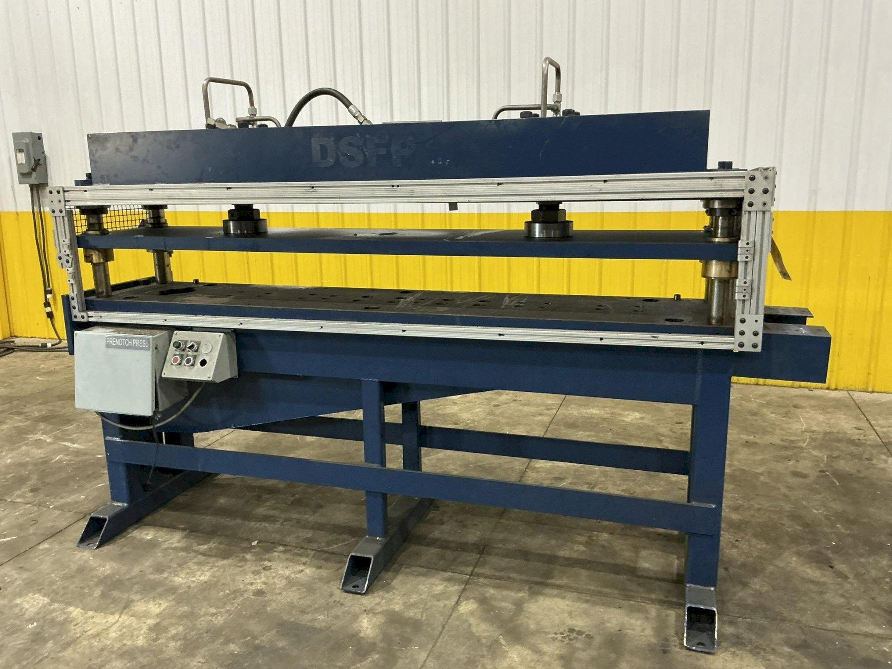 60 TON X 22" X 100" ROLLFORMING TECHNOLOGIES 4 POST HYDRAULIC PRESS 2" STROKE : YOBRO 26406