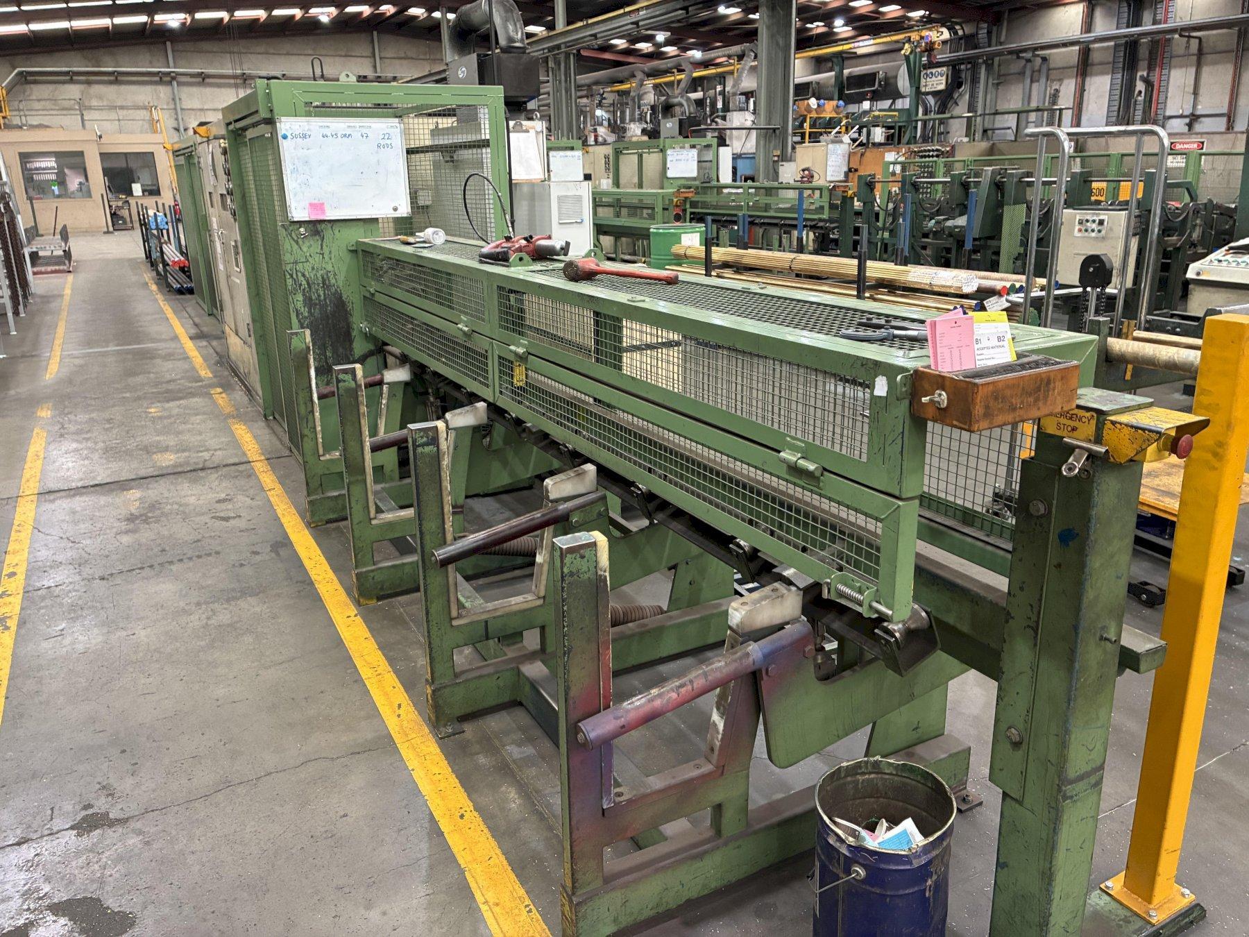 60MM KIESERLING BAR PEELER W/ INFEED & OUTFEED TABLES