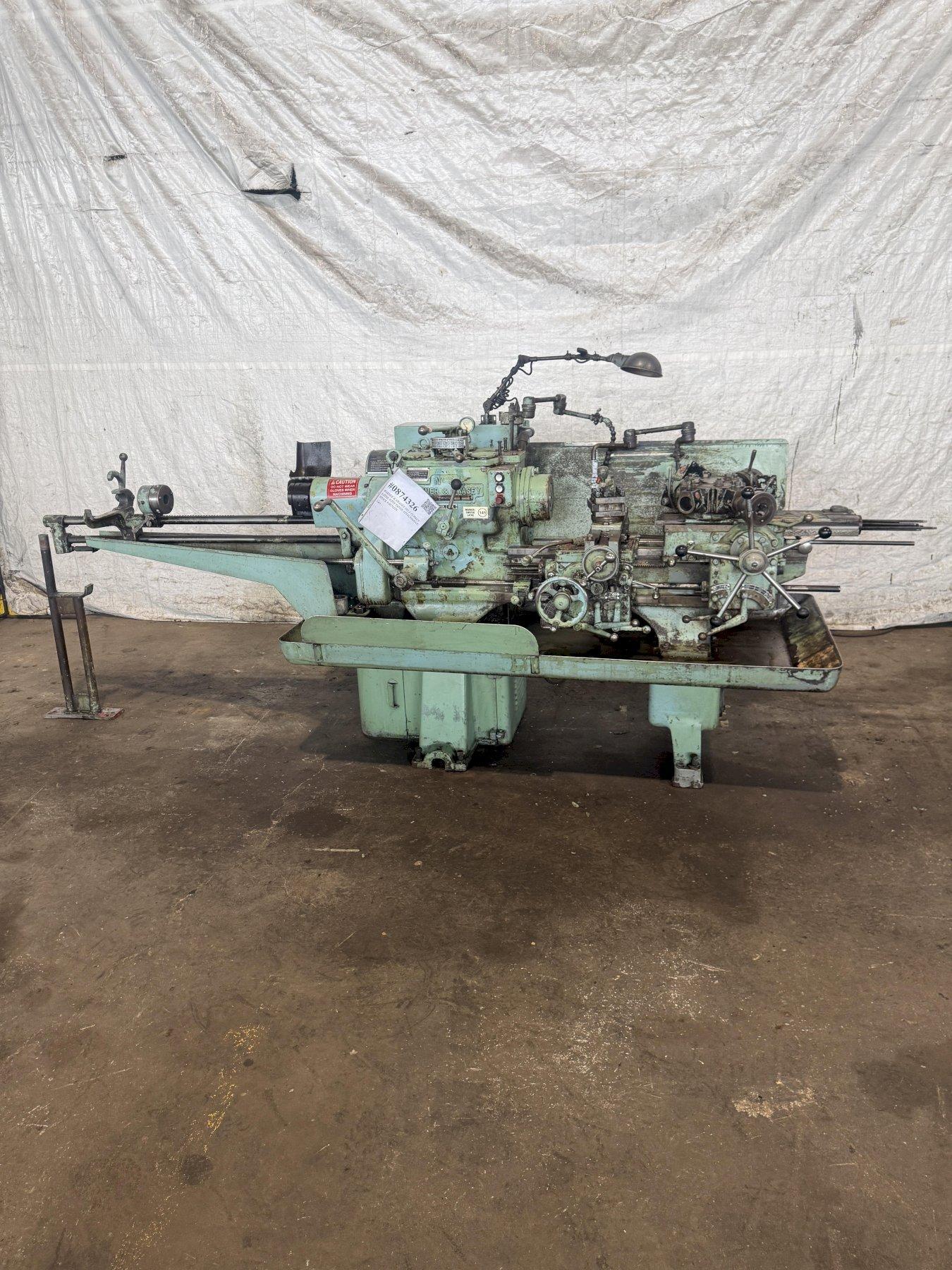 WARNER & SWASEY NO.3 TURRET LATHE WITH TAPER ATTACHMENT. STOCK # 0874326