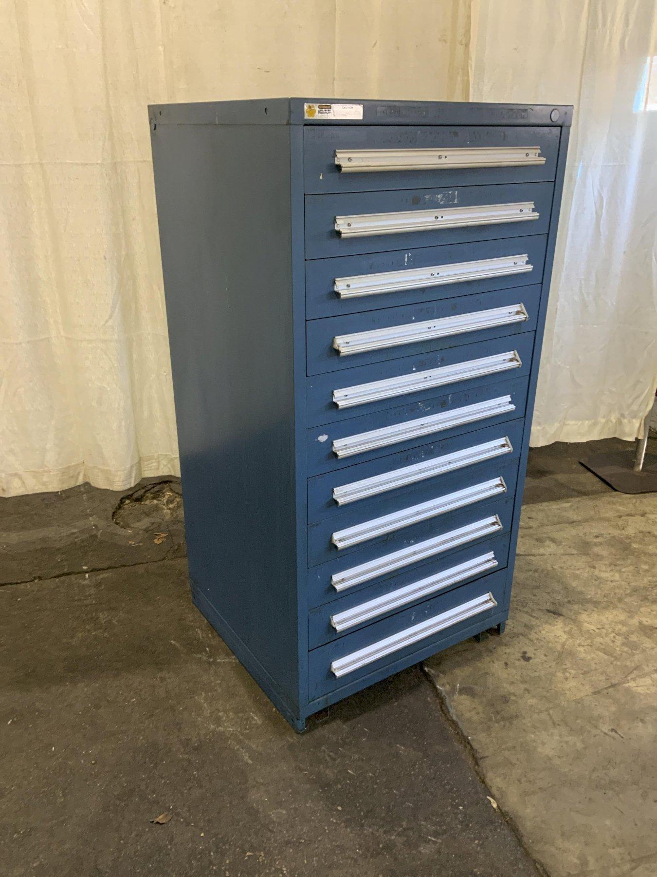 11 DRAWER STANLEY VIDMAR TOOL CABINET: STOCK #80872