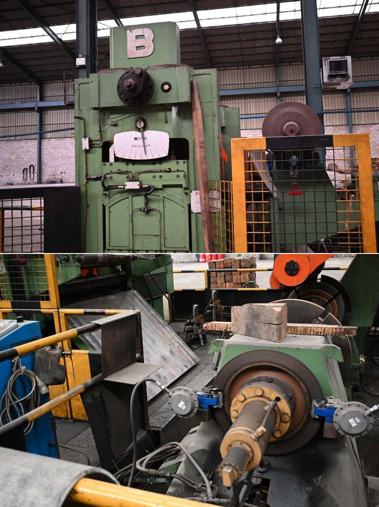 1500mm (60") x 3mm (.112) x 25 Ton Bonak Loop Cut to Length Line
