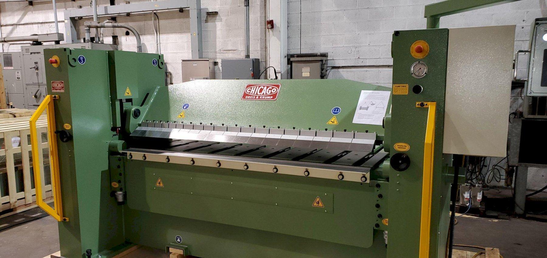 New CHICAGO Hydraulic Powered Box & Pan Bending Brake, Model HBP 6187-6